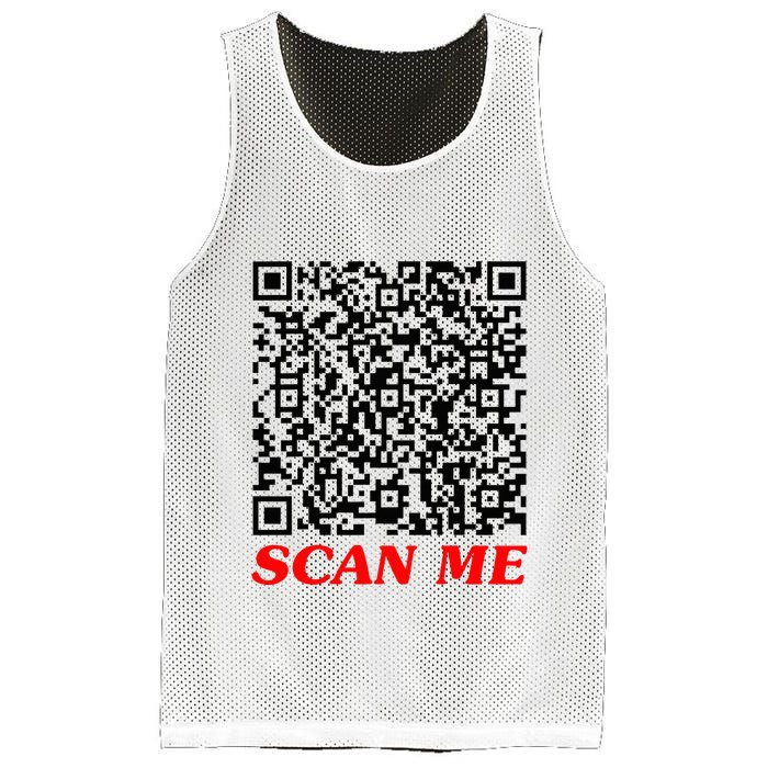 Fuckyou Qr Code Anti Social Sarcastic Mesh Reversible Basketball Jersey Tank