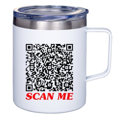 Fuckyou Qr Code Anti Social Sarcastic 12oz Stainless Steel Coffee Mug