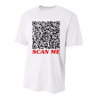 Fuckyou Qr Code Anti Social Sarcastic Youth Performance Sprint T-Shirt