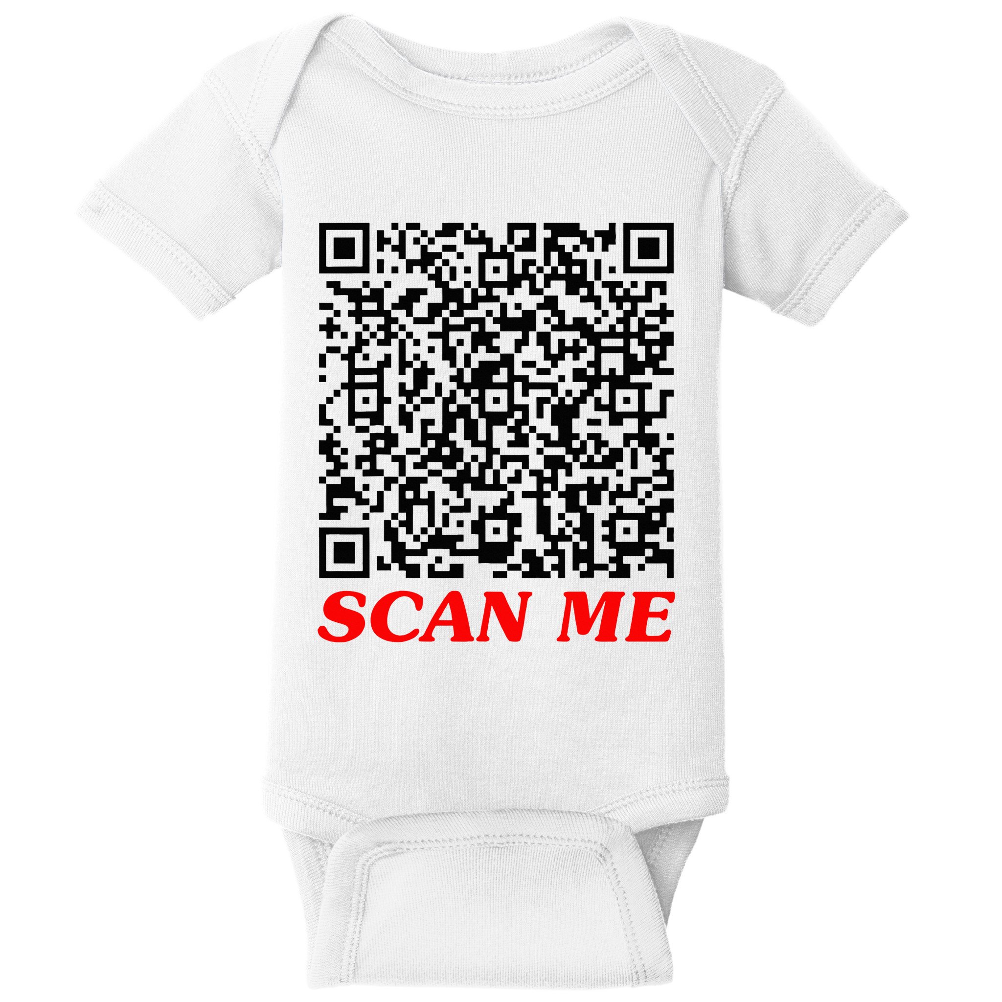 Fuckyou Qr Code Anti Social Sarcastic Baby Bodysuit