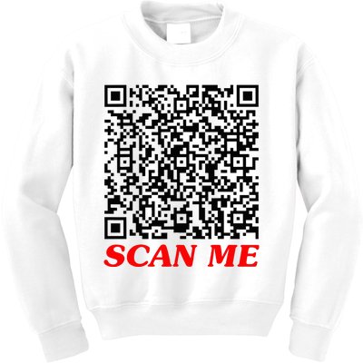 Fuckyou Qr Code Anti Social Sarcastic Kids Sweatshirt