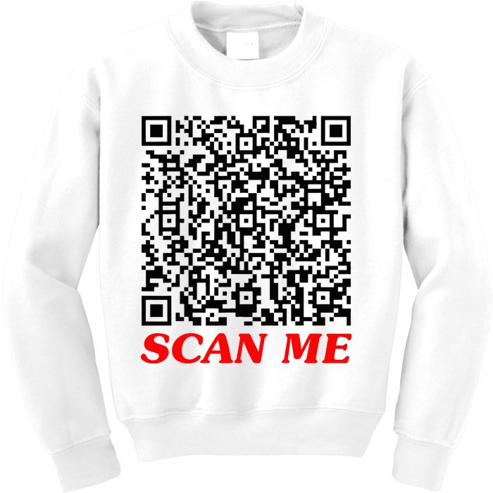 Fuckyou Qr Code Anti Social Sarcastic Kids Sweatshirt