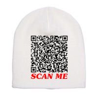 Fuckyou Qr Code Anti Social Sarcastic Short Acrylic Beanie