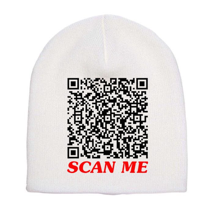 Fuckyou Qr Code Anti Social Sarcastic Short Acrylic Beanie