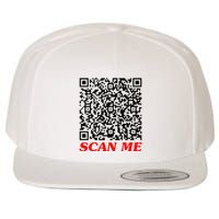 Fuckyou Qr Code Anti Social Sarcastic Wool Snapback Cap