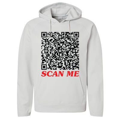 Fuckyou Qr Code Anti Social Sarcastic Funny Performance Fleece Hoodie