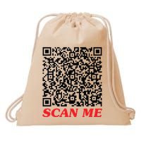 Fuckyou Qr Code Anti Social Sarcastic Funny Drawstring Bag