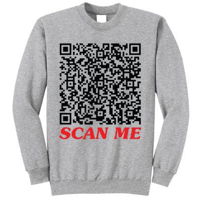 Fuckyou Qr Code Anti Social Sarcastic Funny Tall Sweatshirt