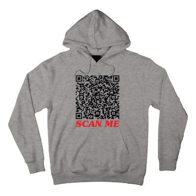 Fuckyou Qr Code Anti Social Sarcastic Funny Tall Hoodie