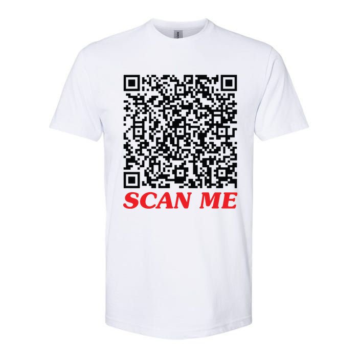 Fuckyou Qr Code Anti Social Sarcastic Funny Softstyle CVC T-Shirt