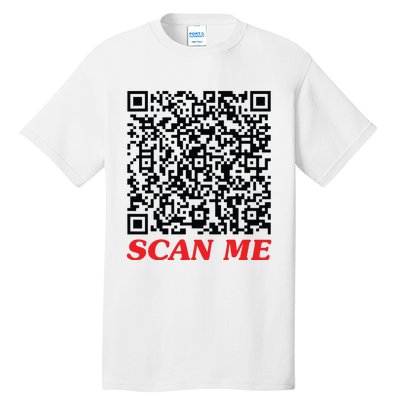 Fuckyou Qr Code Anti Social Sarcastic Funny Tall T-Shirt