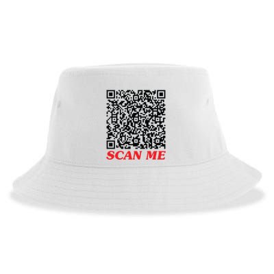 Fuckyou Qr Code Anti Social Sarcastic Funny Sustainable Bucket Hat