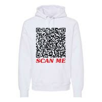 Fuckyou Qr Code Anti Social Sarcastic Funny Premium Hoodie