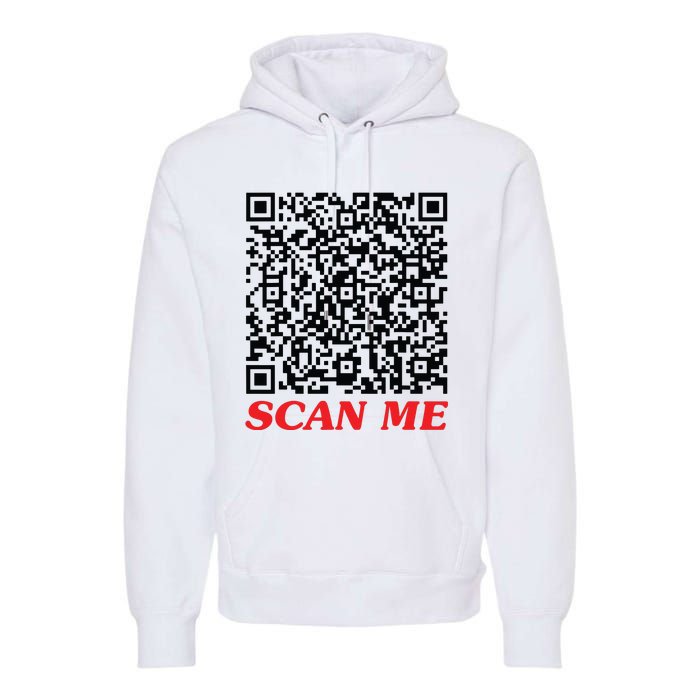 Fuckyou Qr Code Anti Social Sarcastic Funny Premium Hoodie