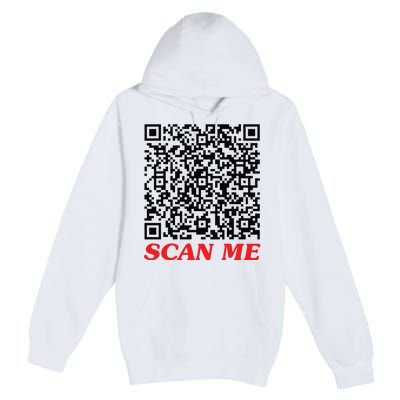 Fuckyou Qr Code Anti Social Sarcastic Funny Premium Pullover Hoodie