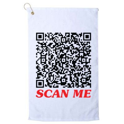 Fuckyou Qr Code Anti Social Sarcastic Funny Golf Towel