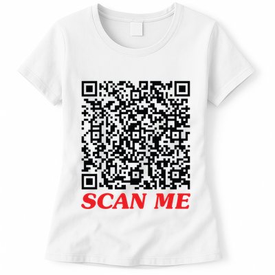 Fuckyou Qr Code Anti Social Sarcastic Funny Womens T-Shirt