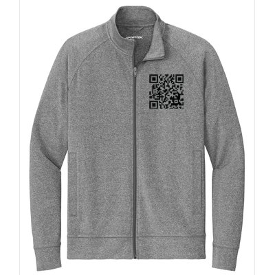 Fuckoff Qr Code Stretch Full-Zip Cadet Jacket