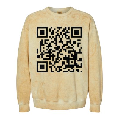 Fuckoff Qr Code Colorblast Crewneck Sweatshirt