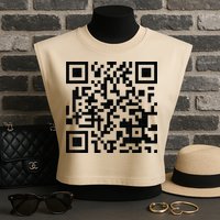 Fuckoff Qr Code Garment-Dyed Women's Muscle Tee