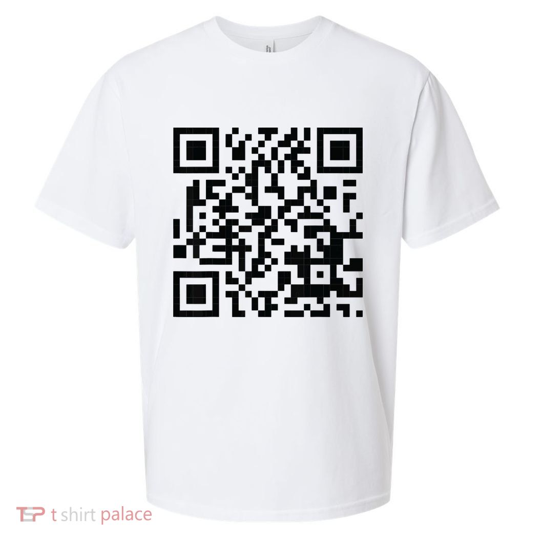 Fuckoff Qr Code Sueded Cloud Jersey T-Shirt
