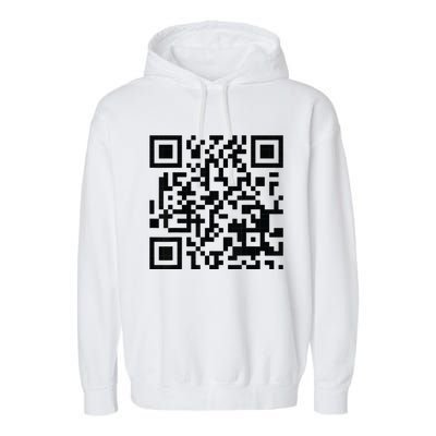 Fuckoff Qr Code Garment-Dyed Fleece Hoodie