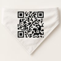Fuckoff Qr Code USA-Made Doggie Bandana