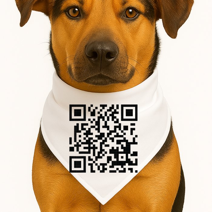 Fuckoff Qr Code USA-Made Doggie Bandana