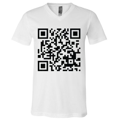 Fuckoff Qr Code V-Neck T-Shirt