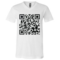 Fuckoff Qr Code V-Neck T-Shirt