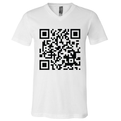 Fuckoff Qr Code V-Neck T-Shirt