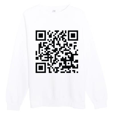 Fuckoff Qr Code Premium Crewneck Sweatshirt