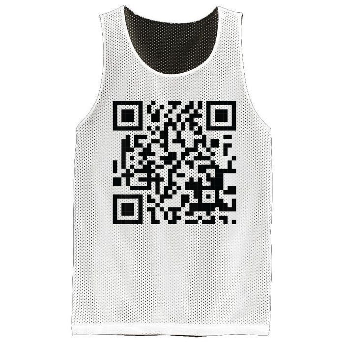 Fuckoff Qr Code Mesh Reversible Basketball Jersey Tank