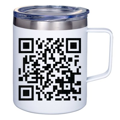 Fuckoff Qr Code 12oz Stainless Steel Coffee Mug