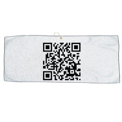 Fuckoff Qr Code Large Microfiber Waffle Golf Towel