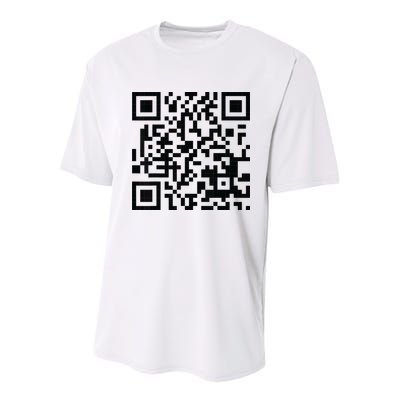Fuckoff Qr Code Youth Performance Sprint T-Shirt