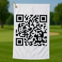 Fuckoff Qr Code Golf Towel