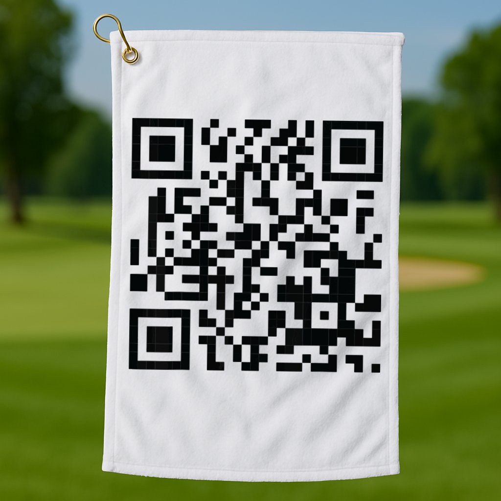 Fuckoff Qr Code Golf Towel
