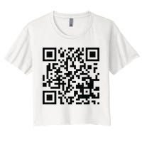 Fuckoff Qr Code Women's Crop Top Tee
