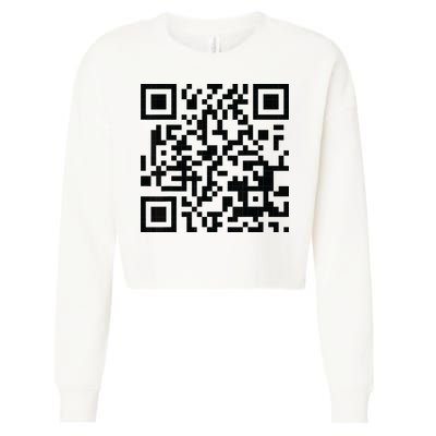 Fuckoff Qr Code Cropped Pullover Crew