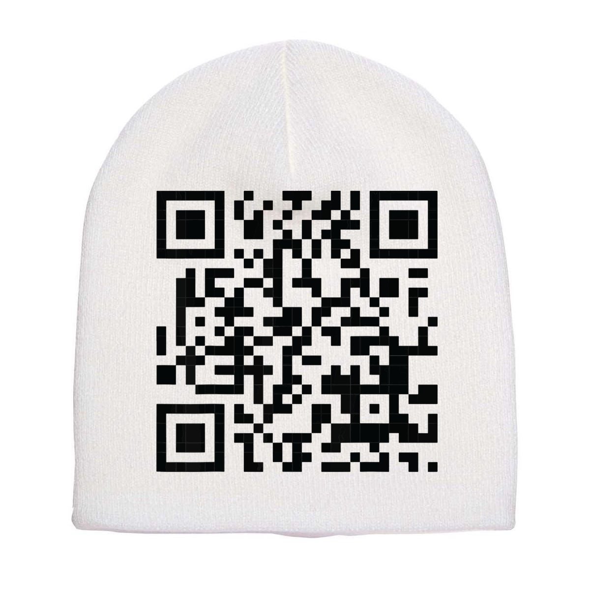 Fuckoff Qr Code Short Acrylic Beanie