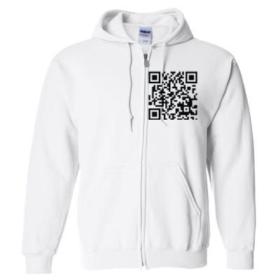 Fuckoff Qr Code Full Zip Hoodie