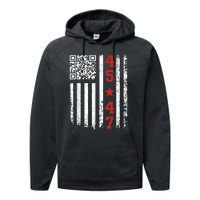 Funny Qr Code President Trump Dance Meme Performance Fleece Hoodie