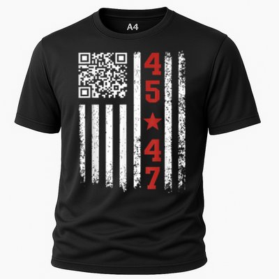 Funny Qr Code President Trump Dance Meme Cooling Performance Crew T-Shirt