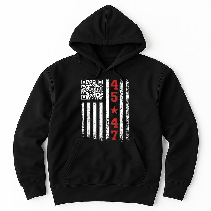 Funny Qr Code President Trump Dance Meme Hoodie