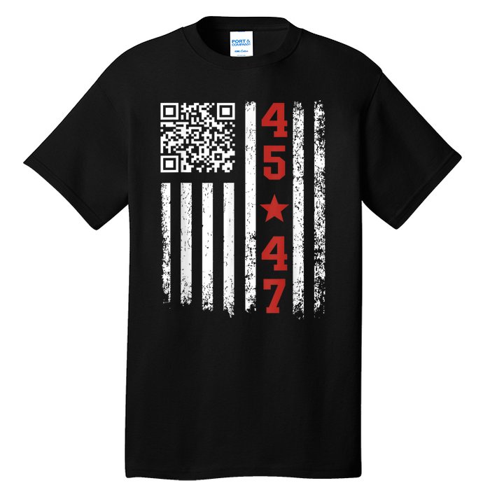 Funny Qr Code President Trump Dance Meme Tall T-Shirt