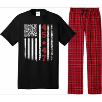 Funny Qr Code President Trump Dance Meme Pajama Set