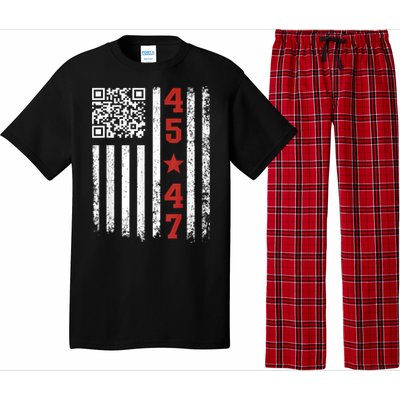 Funny Qr Code President Trump Dance Meme Pajama Set