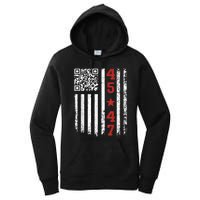 Funny Qr Code President Trump Dance Meme Women's Pullover Hoodie