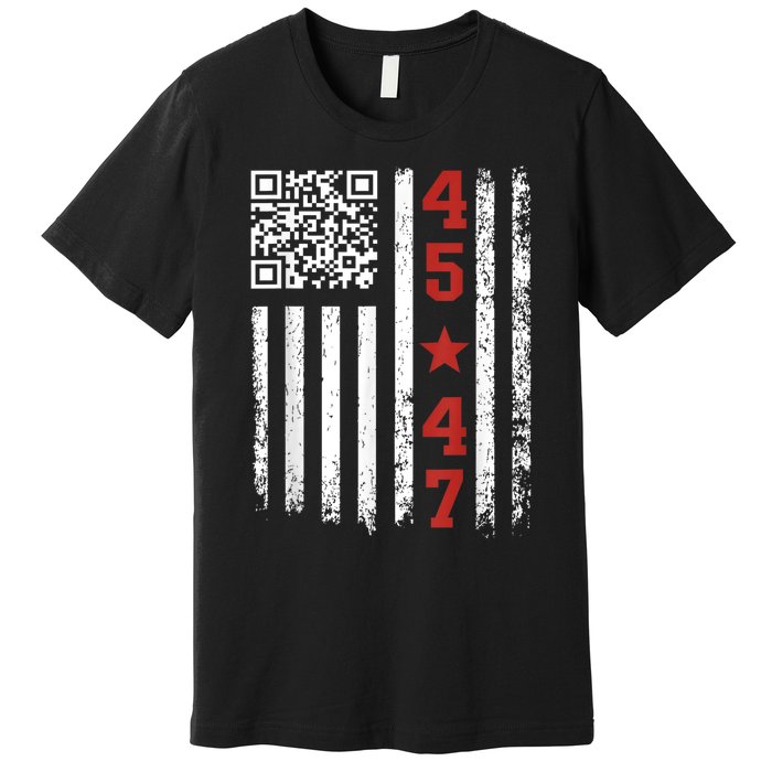 Funny Qr Code President Trump Dance Meme Premium T-Shirt